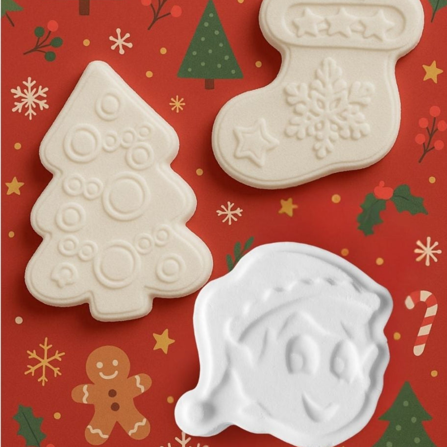 Paint Your Own Christmas Bath Bomb Kit – DIY Festive Gift Set