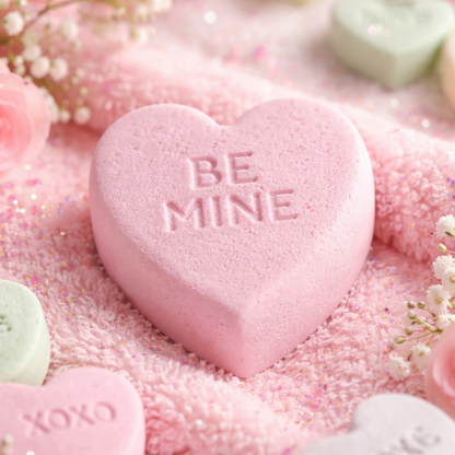 Large Love Heart Bath Bombs