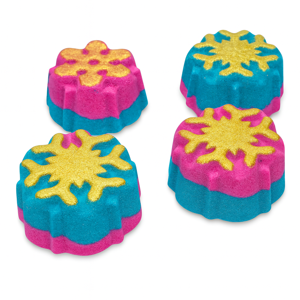 Chunky Snowflake Bath Bombs