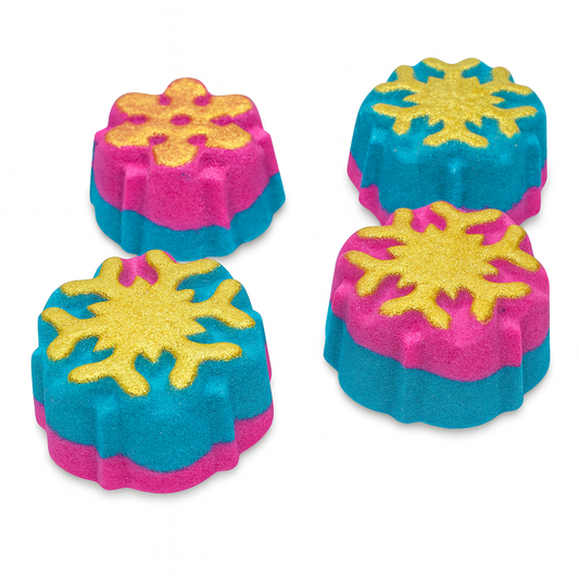 Chunky Snowflake Bath Bombs