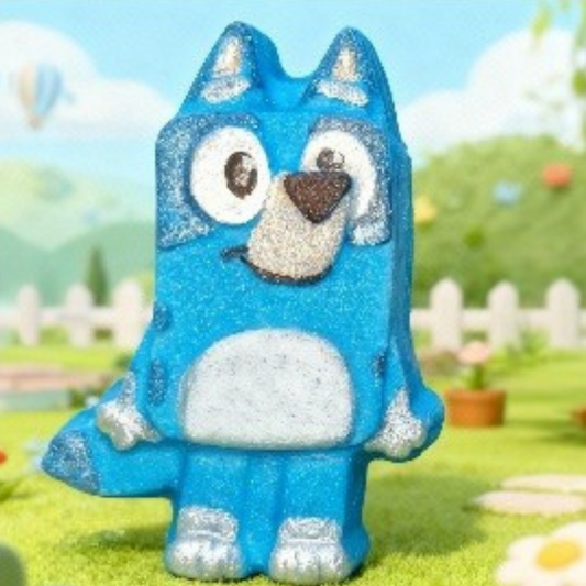 Blue Australian Cartoon Dog Bath Bomb