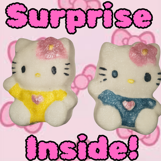 Small High-Low Kitty Surprise Inside Bath Bomb