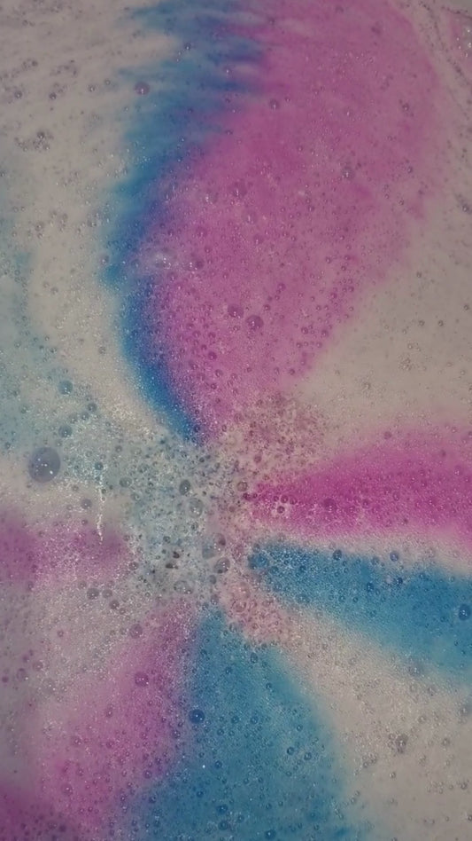 Blue Pink Butterfly Bath Bomb