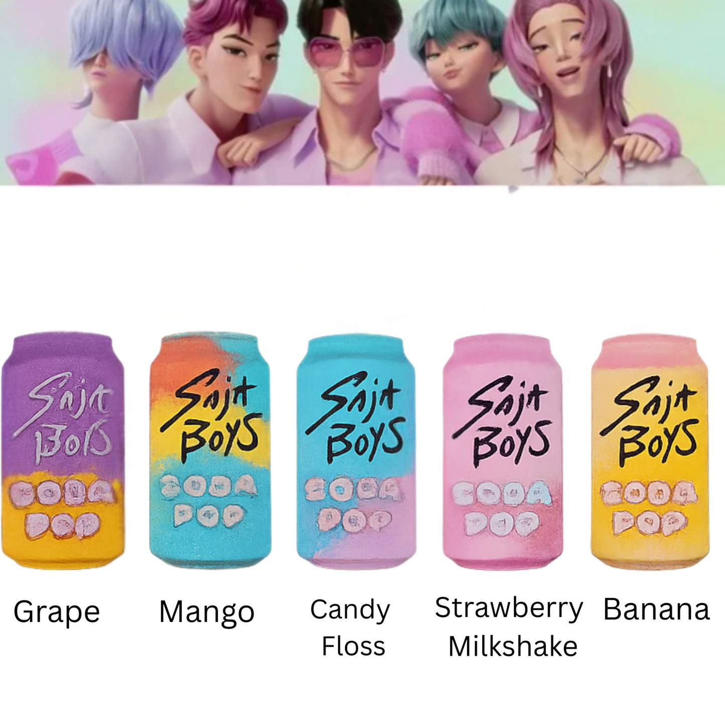 Kpop Saja Boys Soda Pop Can Bath Bomb - Surprise Inside